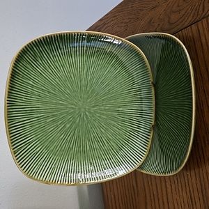 Set of 2 Green Lotus Grove Salad Plates by Home Target
